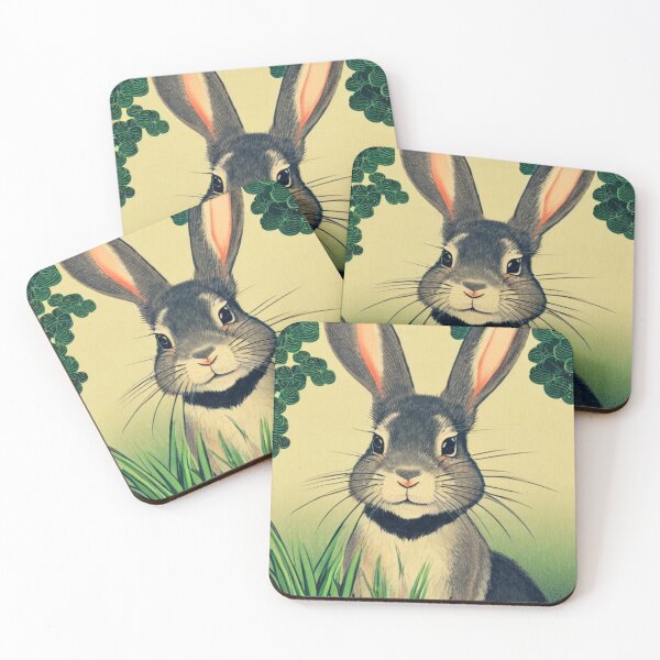 Item preview, Beautiful American Grey Fuzzy Lop Cute Bunny Vegan designed and sold by wigobun.
