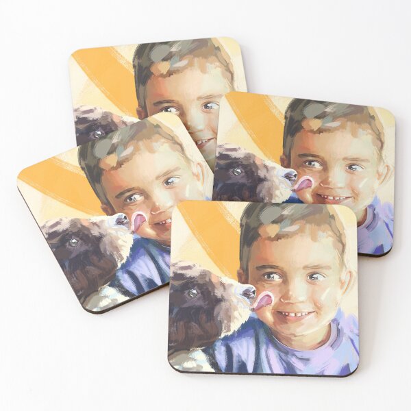 Item preview, Kid & Dog Portrait designed and sold by From-ouda-space.