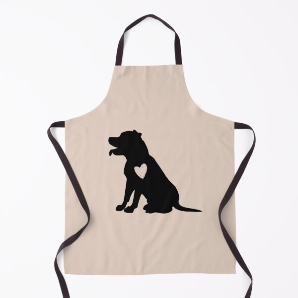 Item preview, Staffordshire Bull Terrier Black Silhouette Heart Love Cute Gift designed and sold by Omoozo.
