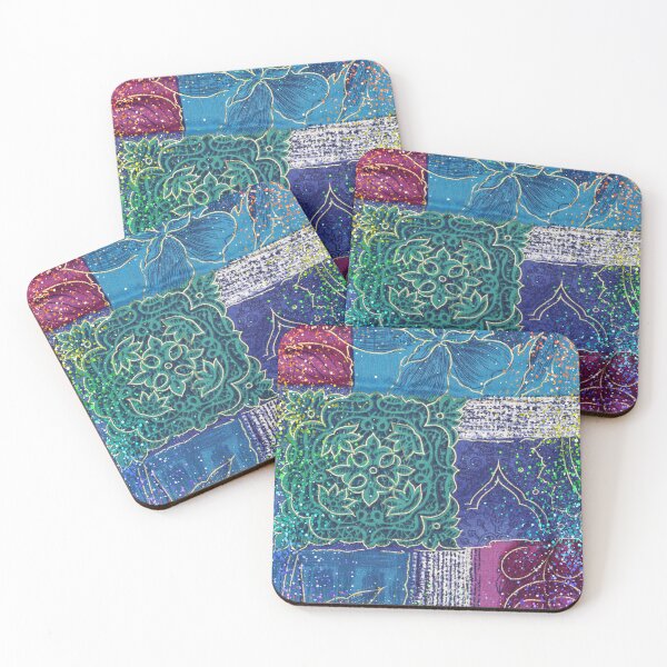 Item preview, Patchwork Fabric with Rainbow Spray designed and sold by dealchica.