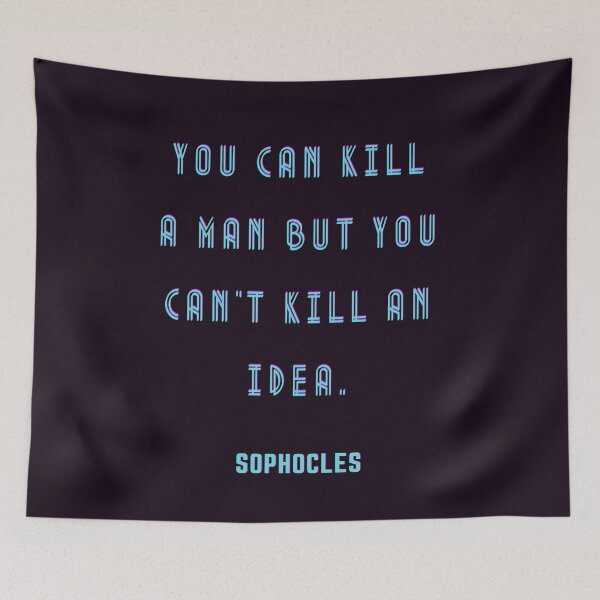 Item preview, SOPHOCLES Quote, Blue text designed and sold by artbleed.
