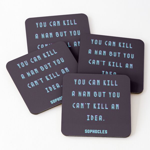 Item preview, SOPHOCLES Quote, Blue text designed and sold by artbleed.