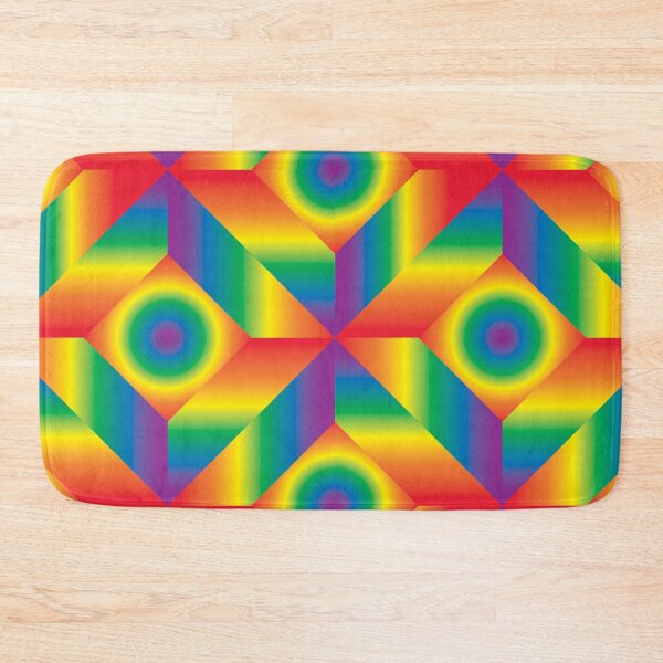 Item preview, Rainbow Diamonds and Circles Seamless Pattern designed and sold by Reconocer.