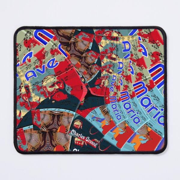 Item preview, ATTRACTIVE PORTRAIT OF CHARLES GOUNOD - MUSICIAN COMPOSER - VIRTUAL CONCERT ORGAN TRUMPET DUO - FUNNY MUSIC SCORE AVE MARIA PATCHWORK PATTERN - GREAT GIFT FOR ORGANISTS AND TRUMPETERS designed and sold by Ralek.