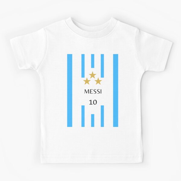 Buy ZINGOMING Lionel Messi Blue Football Cotton T-Shirt for Boys and Girls  Unisex Kids T-Shirt 22(5 Years-6 Years) at