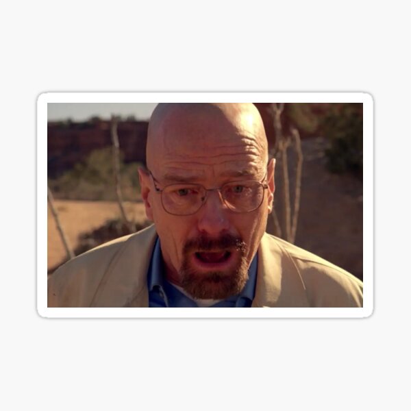 Walter White Shocked Sticker