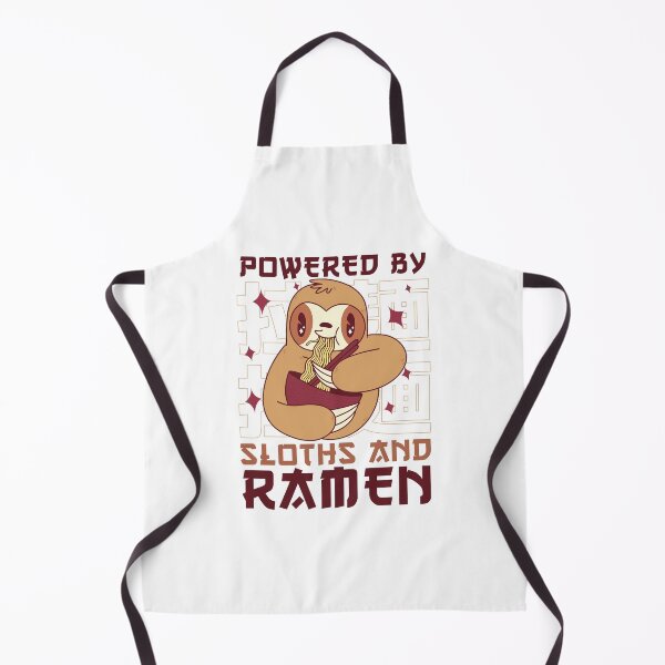Item preview, Powered by Sloths & Ramen -Kawaii Sloth Eating Ramen Noodle designed and sold by ollalla.