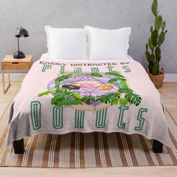 Item preview, easily distracted by plants and donuts designed and sold by vidyaroul.