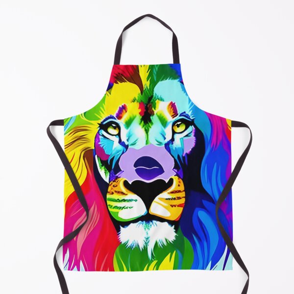 Item preview, Rainbow lion wallpaper designed and sold by The Love Quill.