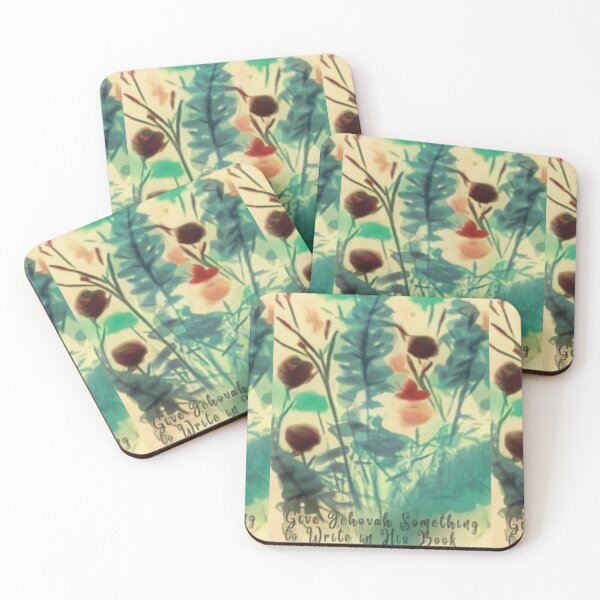 Item preview, Teal and Honey Flowered Bed Etc. designed and sold by IvaRenee.