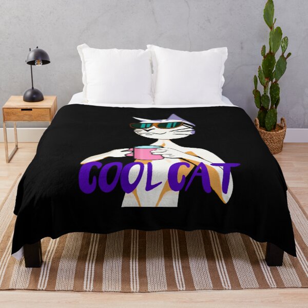 Item preview, Cool Cat Coffee Art – Funny Coffee Drinking Cat Illustration designed and sold by Vividality.