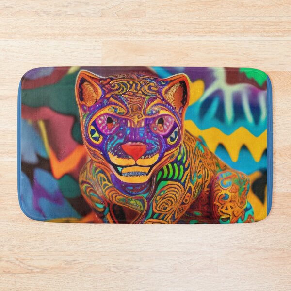 Item preview, Jaguar alebrije, AI art designed and sold by Dendros-Studio.
