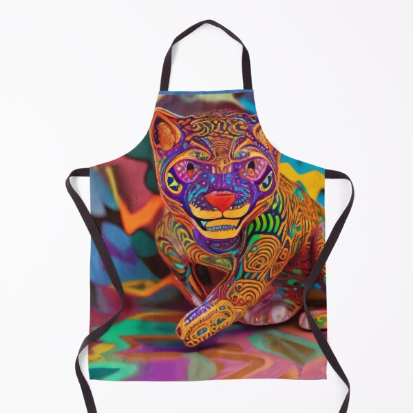Item preview, Jaguar alebrije, AI art designed and sold by Dendros-Studio.
