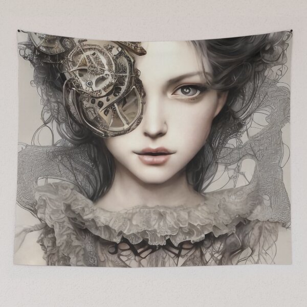 Item preview, Ariel Steampunk Girl Portrait  designed and sold by Kamiri.