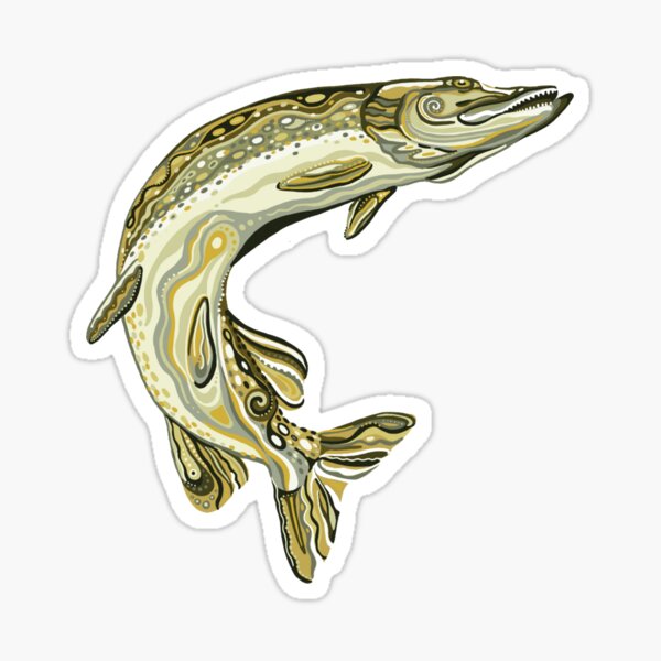 Northern Pike Fishing Stickers for Sale