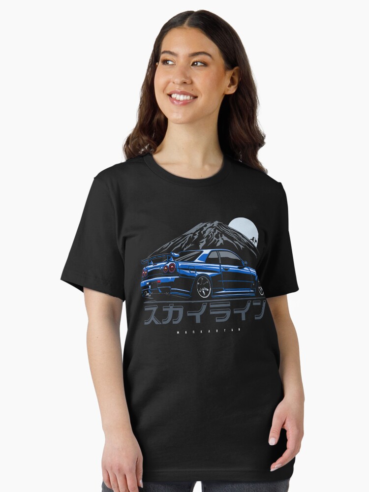 Thumbnail 2 of 7, Essential T-Shirt, Skyline GTR R34 designed and sold by OlegMarkaryan.