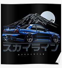 Skyline GTR R34 Poster
