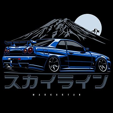 Artwork thumbnail, Skyline GTR R34 by OlegMarkaryan