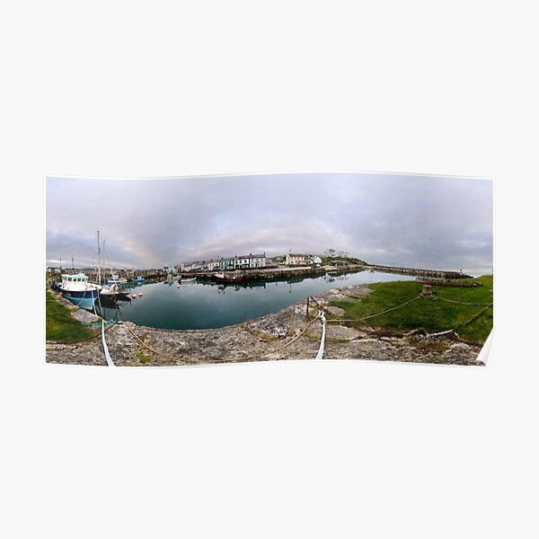 Hurry Head Harbour, Carnlough, County Antrim Poster