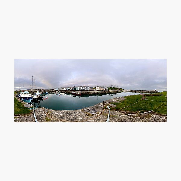 Hurry Head Harbour, Carnlough, County Antrim Photographic Print