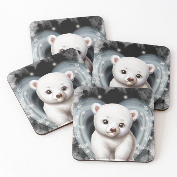 Item preview, Cute Chibi Baby Polar Bear Winter Time designed and sold by TajfunX.