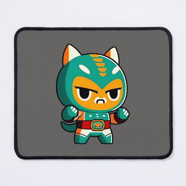 Artikelvorschau, Lucha Libre Katzen | Mexikanische Wrestling | Kawaii-Katzen | Chibi-Katzen | Anime-Katzen | Lucha Libre Katzen 033 entworfen und verkauft von Catcosm.