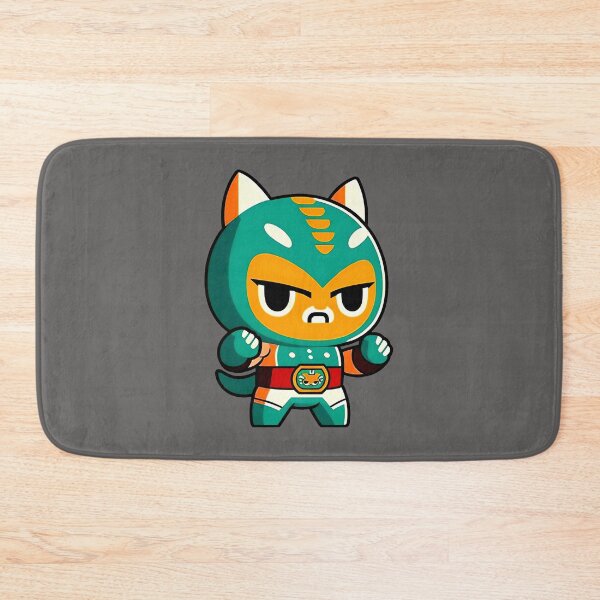 Artikelvorschau, Lucha Libre Katzen | Mexikanische Wrestling | Kawaii-Katzen | Chibi-Katzen | Anime-Katzen | Lucha Libre Katzen 033 entworfen und verkauft von Catcosm.