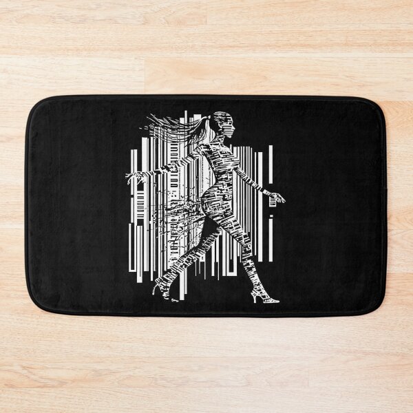 Item preview, Girl shape on bar code on white designed and sold by Orloff.