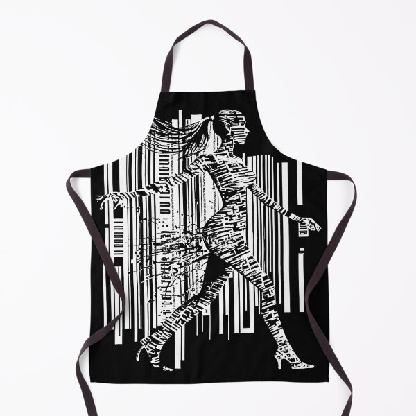 Item preview, Girl shape on bar code on white designed and sold by Orloff.