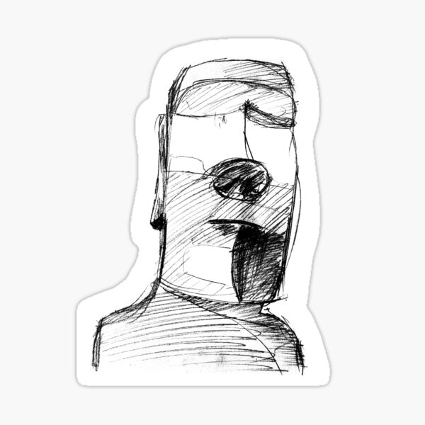 how to draw moai emoji｜TikTok Search
