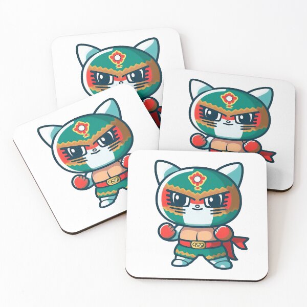 Item preview, Lucha Libre Cats | Mexican Wrestling | Kawaii Cats | Chibi Cats | Anime Cats | Lucha Libre Cats 049 designed and sold by Catcosm.