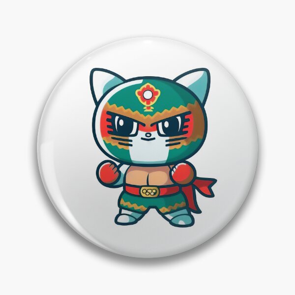 Aperçu de l'œuvre Chats Lucha Libre | Lutte mexicaine | Chats Kawaii | Chats Chibis | Chats animés | Lucha Libre Chats 049 créée et vendue par Catcosm.