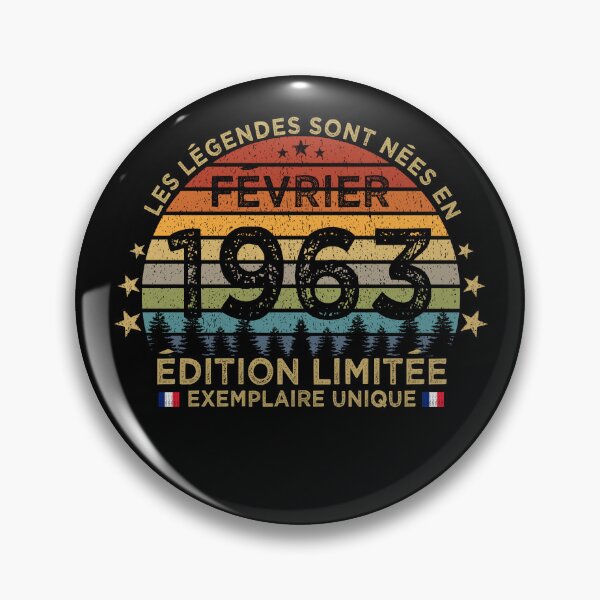 Item preview, Anniversaire 60 Ans Les Legendes Sont Nees en Février 1963 designed and sold by cssdru.