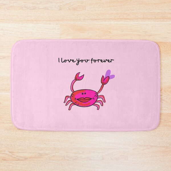 Item preview, I LOVE YOU FOREVER #4 GIRL CRAB FUCHSIA PINK RED PURPLE BLACK    designed and sold by EllieMonroe.