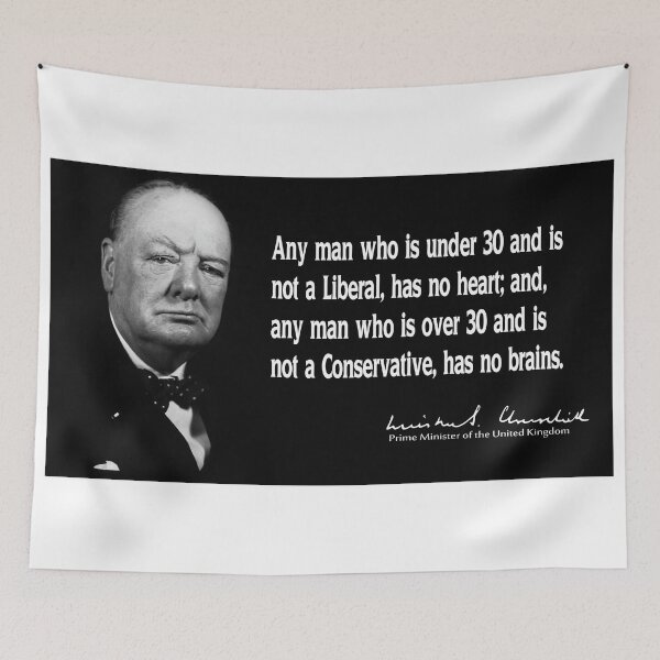 Item preview, Liberal vs Conservative - Winston Churchill designed and sold by Daniel Hagerman.