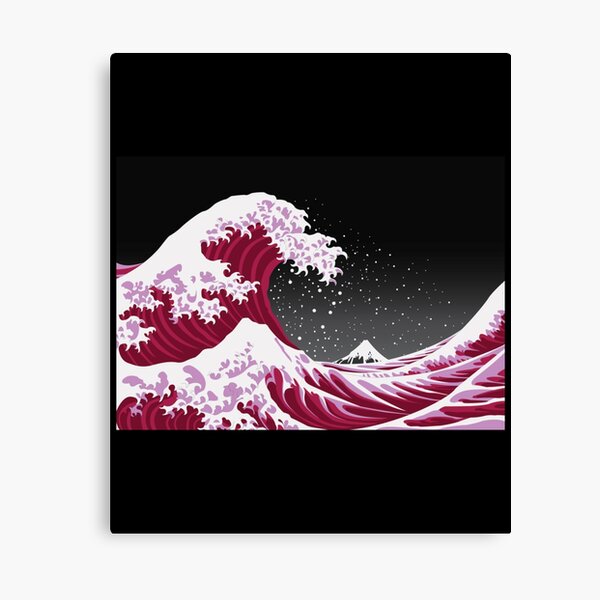 Large Canvas Print of The Great Wave off Kanagawa by Hokusai – Hangout Home