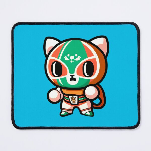 Artikelvorschau, Lucha Libre Katzen | Mexikanische Wrestling | Kawaii-Katzen | Chibi-Katzen | Anime-Katzen | Lucha Libre Katzen 050 entworfen und verkauft von Catcosm.
