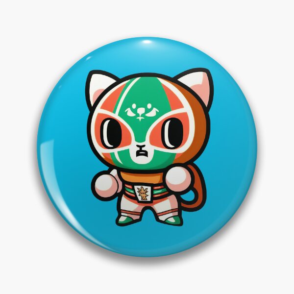 Artikelvorschau, Lucha Libre Katzen | Mexikanische Wrestling | Kawaii-Katzen | Chibi-Katzen | Anime-Katzen | Lucha Libre Katzen 050 entworfen und verkauft von Catcosm.