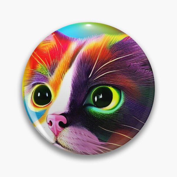 Item preview, Rainbow cute cat wallpaper designed and sold by The Love Quill.