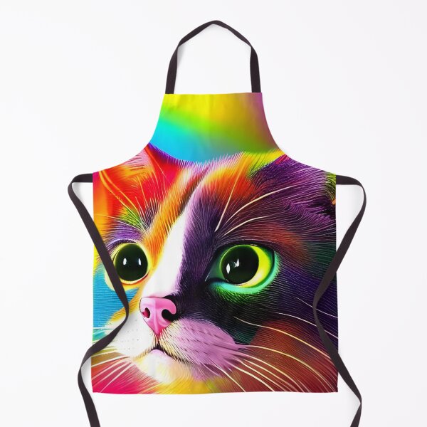Item preview, Rainbow cute cat wallpaper designed and sold by The Love Quill.