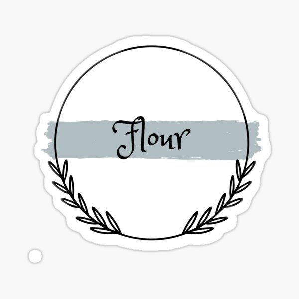 "Flour" Sticker for Sale by irenhr Redbubble