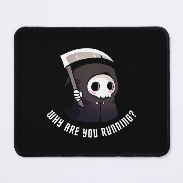 Item preview, Cute funny grim reaper - why are you running? designed and sold by Yarafantasyart.
