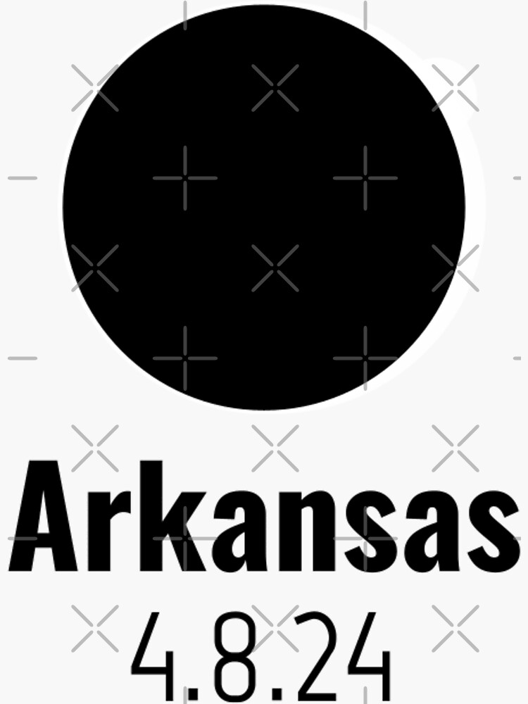 "Total Solar Eclipse 2024 Arkansas" Sticker for Sale by miles854