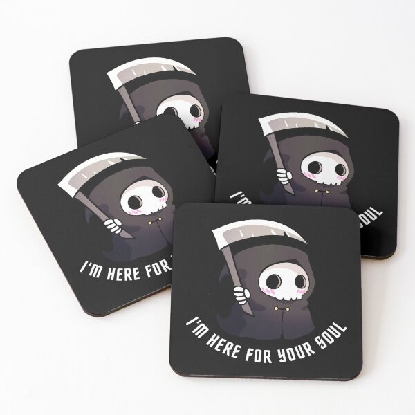 Item preview, Cute Funny Grim Reaper - I'm Here For Your Soul  designed and sold by Yarafantasyart.