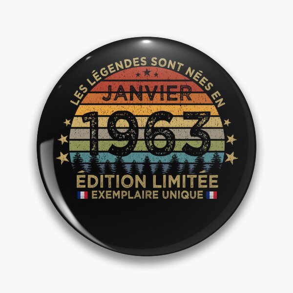 Item preview, Anniversaire 60 Ans Les Legendes Sont Nees en Janvier 1963 designed and sold by cssdru.
