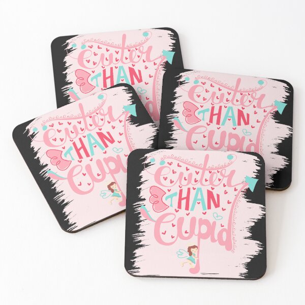 Item preview, Cuter than Cupid Handlettered Valentine's Day Text designed and sold by Missing In Art.