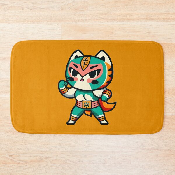 Artikelvorschau, Lucha Libre-Katzen | Mexikanisches Wrestling | Kawaii-Katzen | Chibi-Katzen | Anime-Katzen | Lucha Libre-Katzen 052 entworfen und verkauft von Catcosm.