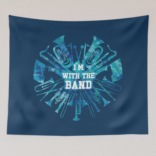 Item preview, Marching Band blue tie-dye designed and sold by kspfeif.