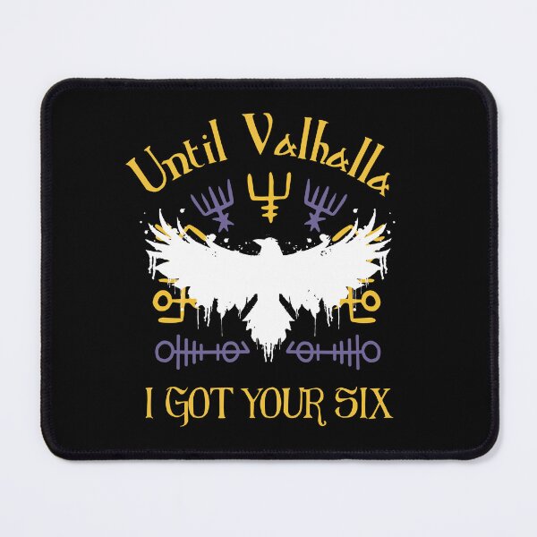 Item preview, Until Valhalla I got your six - Yellow Purple Viking Raven designed and sold by Georgy09.