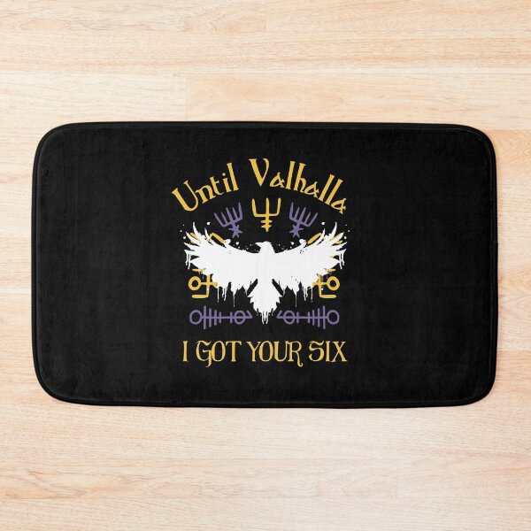 Item preview, Until Valhalla I got your six - Yellow Purple Viking Raven designed and sold by Georgy09.